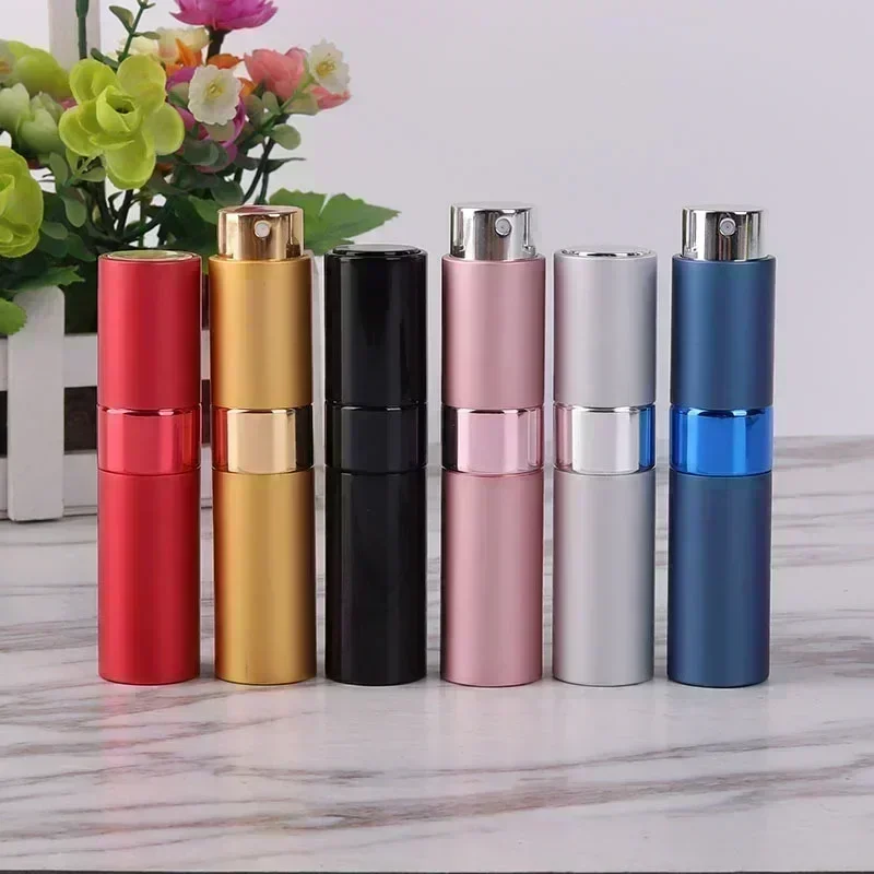 금속 알루미늄 향수 리필 병, 휴대용 무화기 향수, 여행용 스프레이 병, 8ml, 도매