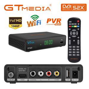 GTMEDIA 위성 TV 리시버 DVB-S2X S2/S 풀 HD 1080P H.265 셋톱 박스, USB 와이파이 디지털 수신기 포함, V7S5X