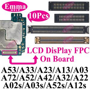 10pcs 원래 화면 커넥터 삼성 A52S A53 A72 A33 A32 A23 A22 A13 A12S A03s A02s A42 LCD 디스플레이 FPC 보드 78 핀
