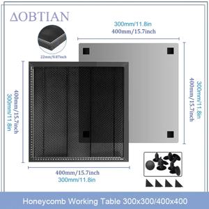 레이저 장비는 CO2 절단기/레이저 조각사 TTS-55 300x300/400x400를 위한 벌집 작업대를 분해합니다