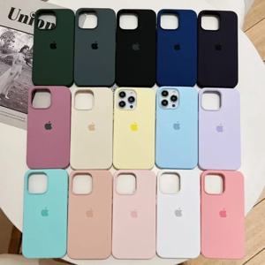 iPhone 16 13 14 15 12 Pro Max 케이스 Apple iPhone 16Plus 16 14 15 13 12 Pro 케이스 용 기존 공식 실리콘 케이스