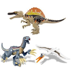 2025 쥬라기 공룡 세계 공원 Spinosaurus Baryonyx Therizinosaurus Indominus Rex 빌딩 블록 벽돌 어린이 크리스마스 장난감