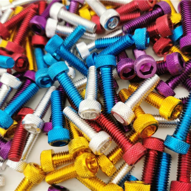 10pcs 다채로운 유니버설 6MM 레이싱 모토 크로스 부품 키트 페어링 먼지 핏 자전거 모토 고정 너트 볼트 액세서리 오토바이 나사