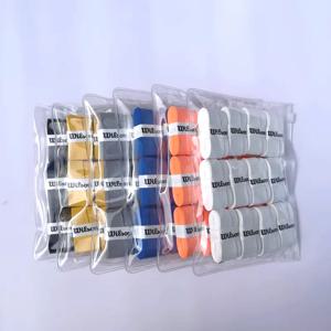 24/12Pcs 윌슨 테니스 라켓 그립 스웨트 밴드 오버 그립 흡수 핸드 접착제 미끄럼 방지 PU 핸들 낚시대 오버 그립