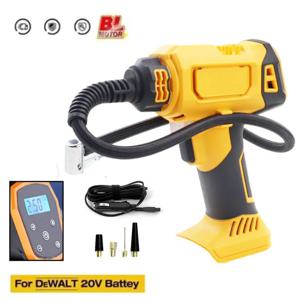 DeWALT 배터리 공기 압축기에 적합 자동 타이어 팽창기 자동차 자전거 용 디지털 압력 게이지가있는 무선 전기 펌프