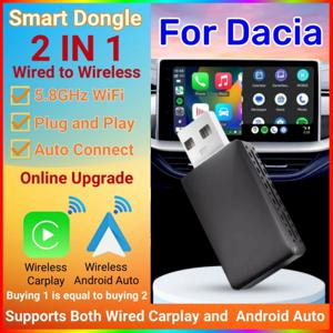 스마트 동글 2in1 무선 안드로이드 자동 어댑터 Carplay 무선 Dacia Sandero Sandero Stepway Jogger Logan MCV