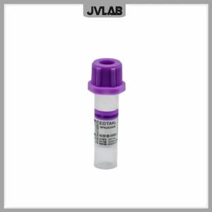 EDTAK2 보라색 캡이 있는 멸균 미세 혈액 수집 튜브 ch 동물용 일회용 항응고제 튜브 0.5ml 100/PK