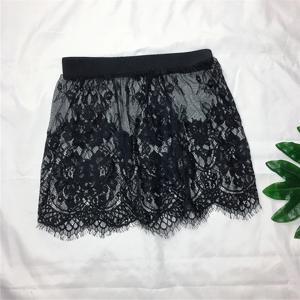 여성용 미니 스커트, 섹시한 투명 레이스 메쉬 스커트, 셔츠 익스텐더, 미니 블랙 화이트, 짧은 마이크로 스커트, 숙녀 언더스커트, 여름