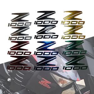 오토바이 3D 엠블럼 배지 데칼 탱크 휠 Z1000 스티커 가와사키 Z1000 Z 1000 용 소프트 반사 데칼