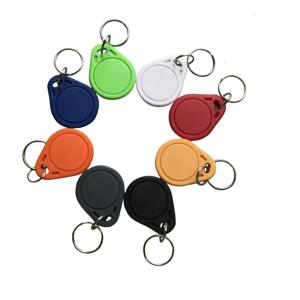 MIFARE 클래식 1K 전자시계 13.56mhz RFID 태그 ABS ISO 14443A 키 8색(100개 팩)