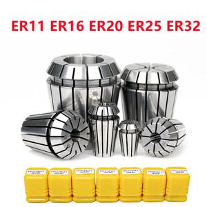 ER11 ER16 ER20 ER25 ER32 척 홀더 용 표준 정확도 탄성 ER 클램프 척, 경화 조각 기계 CNC 액세서리 고품질 밀링 커터 ER 콜릿 밀링 선반 스핀들 모터 공구 홀더 BT 클램핑 공구 드릴 척 CNC 밀링 액세서리 1mm-20mm