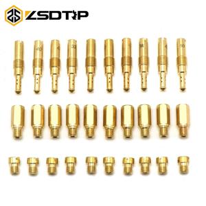 ZSDTRP 10pcs 오토바이 기화기 M5 메인 제트 Keihin PWK BD CRS FCR PD PE PJ PWM 탄수화물 부품 용 느린 파일럿 제트