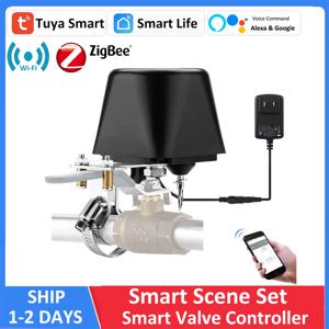 Smart Alexa Google ZigBee WiFi 물 밸브 차단 타이머 스프링클러 컨트롤러 가스 차단 밸브 컨트롤러 APP 원격 제어