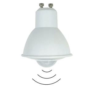 PIR 센서 LED 전구 GU10 6W 120V 230V 자동 작동 스위치 없음 투광 조명 발코니 베란다 복도 조명 램프
