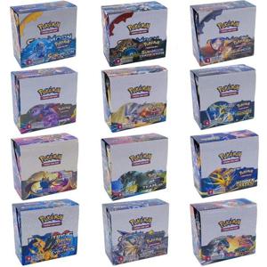 324/360pcs 포켓몬 카드 애니메이션 소장 Paldea 진화 된 실버 폭풍 잃어버린 원산지 어린이 보드 게임 장난감 배틀 카드 아이 선물