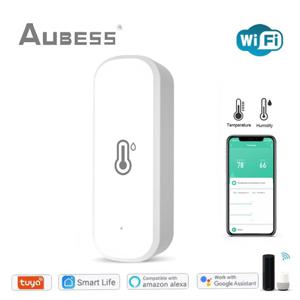 Tuya WiFi 스마트 온도 및 습도 센서 SmartLife APP 원격 모니터 스마트 홈 온도계 Alexa Google 홈과 함께 작동