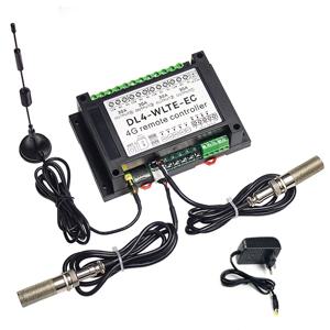 스마트 GSM 4G LTE 4 채널 컨트롤러 DL4 SMS 원격 ON/OFF 30A 대용량 릴레이 스위치 온도 모니터 정전 경보