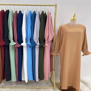 라마단 Abaya 두바이 Kaftan 이슬람 긴 드레스 터키 Abayas기도 이슬람 의류 여성 가운 Longue Femme Musulmane