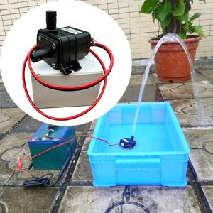 미니어처 DC 12V 4.8W 24V 5.8W 240L/H 펌프, 브러시리스 모터 순환 수중 펌프 풀, 방수 무소음 펌프