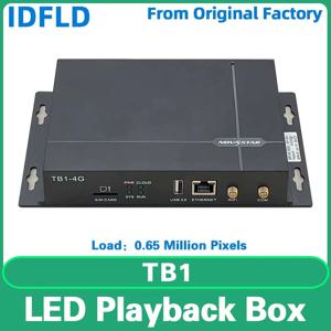 Novastar TB1 멀티미디어 재생 상자 USB 포트 WiFi 컨트롤러 HUB75 풀 컬러 모듈 LED 디스플레이 화면 비디오 프로세서