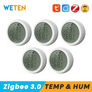 Tuya Zigbee 3.0 Zigbee2mqtt를 통한 홈 어시스턴트용 스마트 온도 및 습도 센서 습도계 온도계