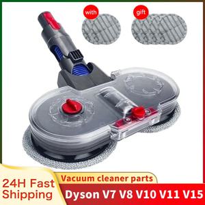 다이슨 V15 V11 V10 V8 V7 진공 청소기용 전기 걸레 브러시 헤드 부착물(탈착식 물 탱크 포함) 세척 가능한 걸레 천 패드