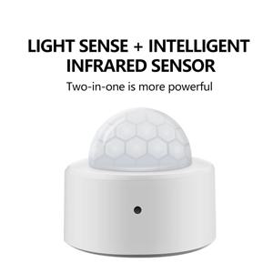 2 in 1 Tuya Zigbee 3.0 PIR 동작 탐지기 + 밝은 럭스 광 수동 적외선 보안 도난 경보 센서 ZG-204ZL 사용