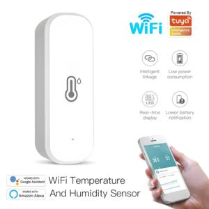 WIFI 온도 습도 센서 실내 실외 습도계 온도계 감지기 Alexa Google 홈으로 SmartLife 원격 제어