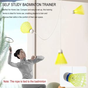 배드민턴 트레이너 스트레칭 전문 배드민턴 기계, 로봇 라켓 훈련 스포츠, 셀프 스터디 연습 훈련 액세서리