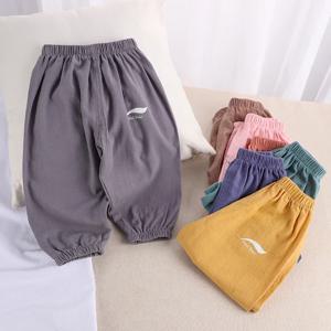 아동용 모기 방지 바지, 여름 아기 에어컨 블루머, 면 및 린넨 바지, 남아 및 여아, 1, 2, 3, 4, 5 세, 신제품