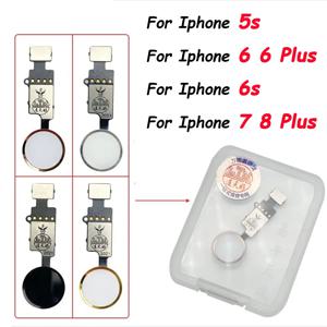 홈 버튼 및 홈 터치 ID 반환 지문 버튼 마더보드 연결 커넥터 iPhone 6s plus 8 7 7Plus용 플렉스 케이블
