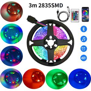 3M 2835RGB 배경 분위기 다채로운 조명 스트립, 컬러 5v 라이트, TV 침대 옆 바 분위기 조명, LED 테이프