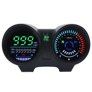 최신 속도계 디지털 대시 보드 LED 전자 오토바이 RPM 미터 브라질 타이탄 150 혼다 CG150 Fan150 2010 2012