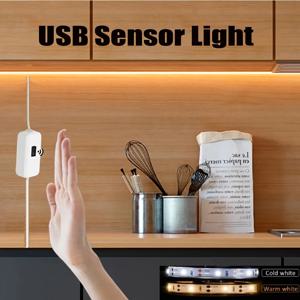 USB LED 조명 스트립, DC 5V 스마트 조광기 제스처 센서 스위치 제어, 백라이트 LED 리본 테이프, TV 램프, 방 장식, 60LEDs/m