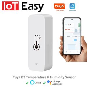 Tuya BT 스마트 온도 습도 센서, 실내 습도계, 블루투스 호환 앱 리모컨, 알렉사 구글 홈과 작동