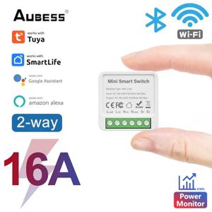 TUYA 16A WiFi 미니 스마트 스위치 양방향 제어 조명 스위치 전력 계량 차단기 SmartLife Alexa Google Alice를 통한 스마트 홈