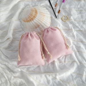 10Pcs 핑크 새로운 보석 액세서리 보관 주머니 생일 파티 결혼 반지 귀걸이 목걸이 선물 천연 목화 Drawstring 가방