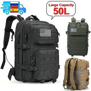 남성용 전술 배낭, 대용량 배낭, 방수 야외 스포츠, 다기능 가방, 50L, 35L, 25L