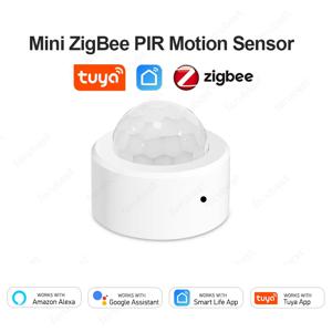 Tuya 미니 ZigBee PIR 모션 센서 스마트 인체 적외선 감지기 보안 도난 경보기는 Alexa Google Assistant와 함께 작동합니다.