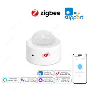 Zigbee 3.0 인간 모션 센서 PIR 적외선 감지기 Zigbee Bridge Zigbee Hub를 통한 스마트 홈 보안 알람 Ewelink App 제어