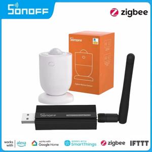 SONOFF SNZB-03P Zigbee 모션 센서 광 감지 및 eWeLink 앱을 통한 ZBDongle-E 홈 보안 자동화 Alxea Google