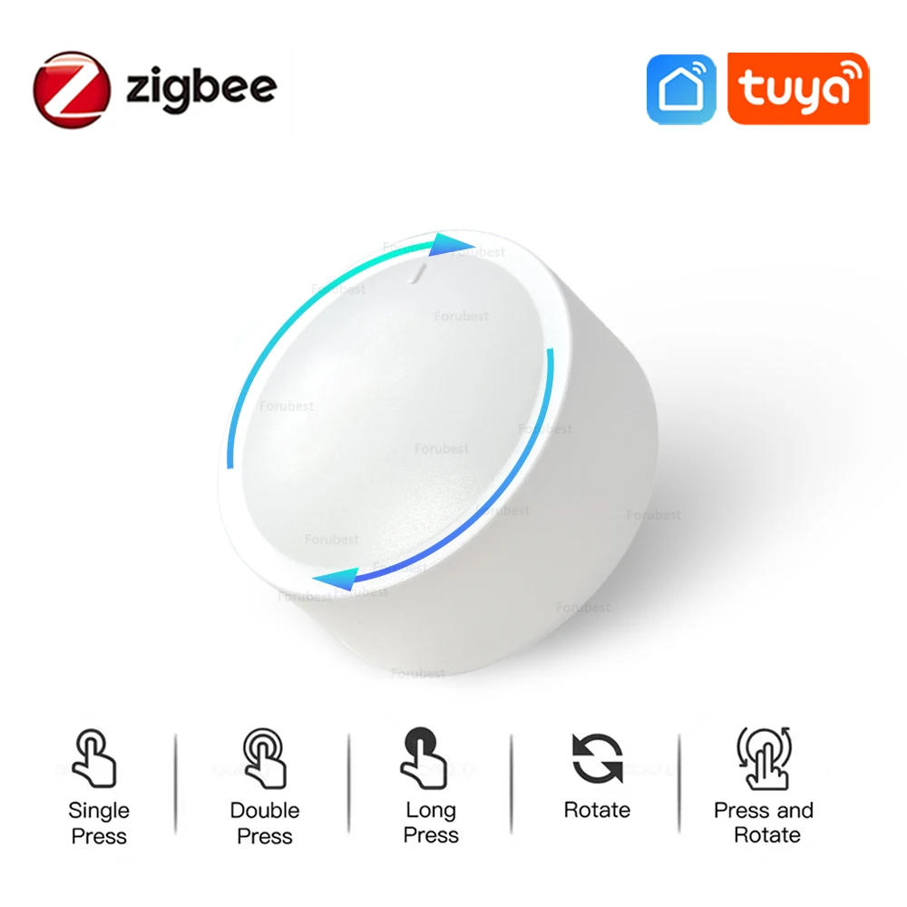 Zigbee 3.0 스마트 노브 스위치 지능형 연결 무선 장면 스위치 Tuya Smart Life Automation 용 원격 조광기 컨트롤러
