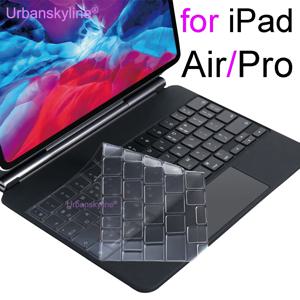 iPad Pro 13 M4 12.9 용 키보드 커버 Magic Keyboard Air 11 M3 10 10.5 10.9 M2 M1 스마트 케이스 폴리오 실리콘 보호기 스킨 TPU