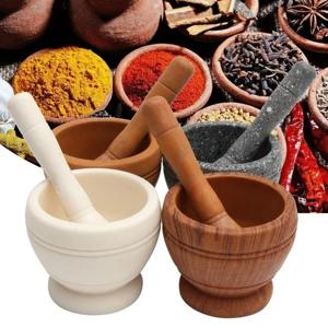 수지 Setmortar 및 유봉 마늘 허브 향신료 혼합 연삭 분쇄기 그릇 레스토랑 주방 도구