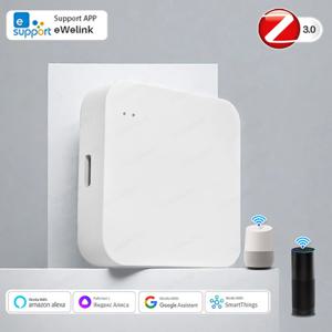 Ewelink APP Zigbee 3.0 게이트웨이 허브 스마트 홈 자동화 장치 원격 제어 무선 브리지는 Alexa Google과 함께 작동합니다.