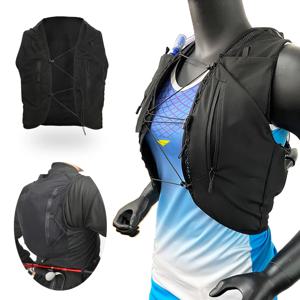 (S-2XL) 트레일 러닝 백팩 10L 야외 트레킹 하이킹 사이클링 마라톤을 위한 초경량 수화 조끼 가방