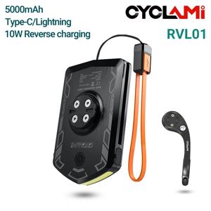 CYCLAMI 자전거 조명 5000mAh 주간 헤드라이트 초경량 사이클링 전면 램프 자전거 조명 Garmin XOSS Bryton IGS 충전