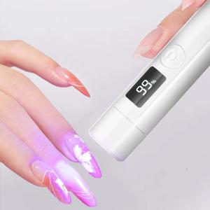 휴대용 네일 건조기 UV Led 램프 미니 매니큐어 USB 충전식 빠른 건조 손톱 젤 폴란드어 건조 램프 네일 아트 도구 DIY