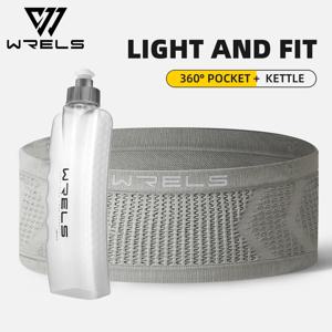 WRELS 원활한 보이지 않는 러닝 허리 벨트 가방 체육관 가방 경량 휴대 전화 가방 휴대용 탄성 실행 사이클링 가방