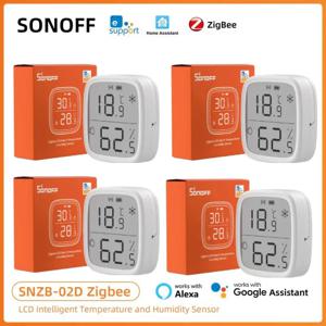 SONOFF SNZB-02D Zigbee 온도 습도 센서 Ewelink Alexa Google Home Assistant를 통한 스마트 홈 원격 실시간 모니터